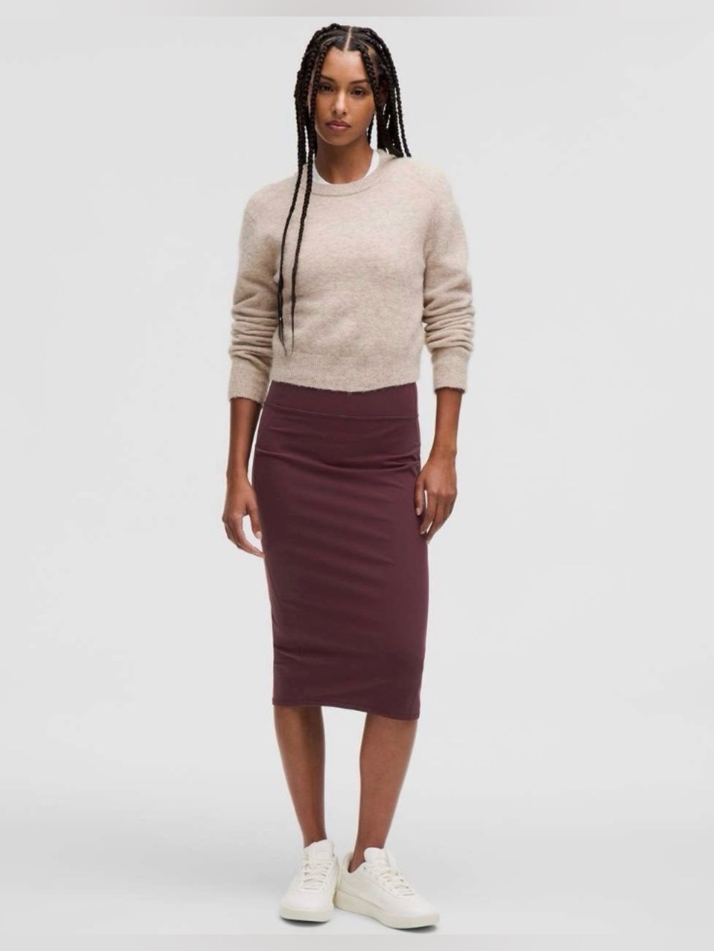 Lululemon Nulu Slim-Fit High-Rise Skirt Garnet, Size 4